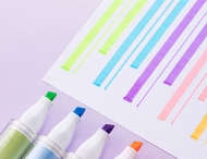 Textmarker parfumat NUSIGN Deli 5 buc/set
