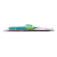 Stilou plastic cu grip (ideal pt incepatori) + 5 rezerve cerneala, Willgo