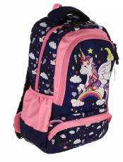 Ghiozdan clasa 0, 3 fermoare BLEU STAR Pigna