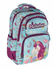 Ghiozdan clasa 0, 4 fermoare BLUE MOV Pigna