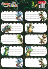 Etichete scolare 30 buc/set DINO TLS-801 Tanex