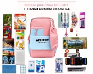 Rucsac 2 compartimente + Pachet rechizite clasele 3 - 4