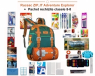 Rucsac ZIP..IT Adventure Explorer + Pachet rechizite clasele 5 - 8 