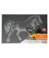 Panza predesenata neagra pe sasiu 20 x 30 cm CAL Art SF Pigna
