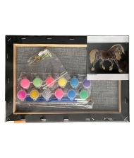 Panza predesenata neagra pe sasiu 20 x 30 cm CAL Art SF Pigna
