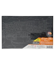 Panza predesenata neagra pe sasiu 20 x 30 cm VENETIA Art SF Pigna
