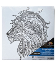Panza predesenata pe sasiu 30 x 30 cm MANDALE LEU Art SF Pigna