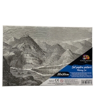 Panza predesenata pe sasiu 20 x 30 cm PEISAJ 2 SF Art SF Pigna