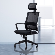 Scaun birou executive cu tetiera si spatar mesh Deli 4503 
