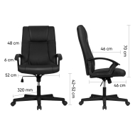 Scaun birou executive imitatie piele Deli 4514 