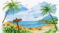 Creioane colorate Aquarelle 12 culori/set GoldFaber Tropica Collection Faber Castell