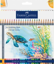 Creioane colorate Aquarelle 24 culori/set GoldFaber Tropica Collection Faber Castell