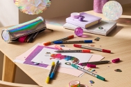 Carioca glitter 2 capete 10 culori/set Faber Castell 