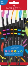 Pensule soft touch BLACK 6 buc/set Faber Castell 