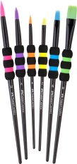 Pensule soft touch BLACK 6 buc/set Faber Castell 