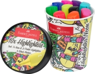 Textmarker superfosforescent 10 buc/set EDITIE SPECIALA CUTIE INGHETATA Faber Castell