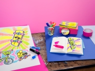 Textmarker superfosforescent 10 buc/set EDITIE SPECIALA CUTIE INGHETATA Faber Castell