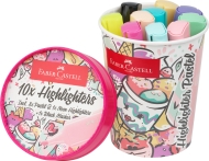 Textmarker pastel 10 buc/set EDITIE SPECIALA CUTIE INGHETATA Faber Castell