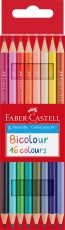 Creioane colorate bicolore 8x2 buc/set Faber Castell