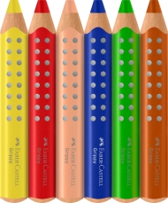 Creioane colorate XXL 6 culori/set GRIPPY Faber Castell