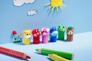Capapce pentru creioane colorate GRIPPY 3 buc/set Faber Castell