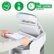 Distrugator automat documente Leitz Optimax Home Office Cross P4 150 coli