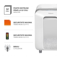 Distrugator documente Fellowes LX201 Micro alb