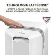 Distrugator documente Fellowes LX201 Micro alb