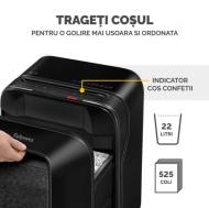 Distrugator documente Fellowes LX201 Micro negru
