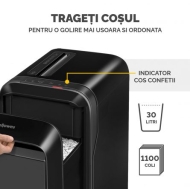 Distrugator documente Fellowes LX221 Micro negru