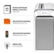 Distrugator documente Fellowes LX221 Micro alb