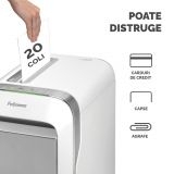 Distrugator documente Fellowes LX221 Micro alb